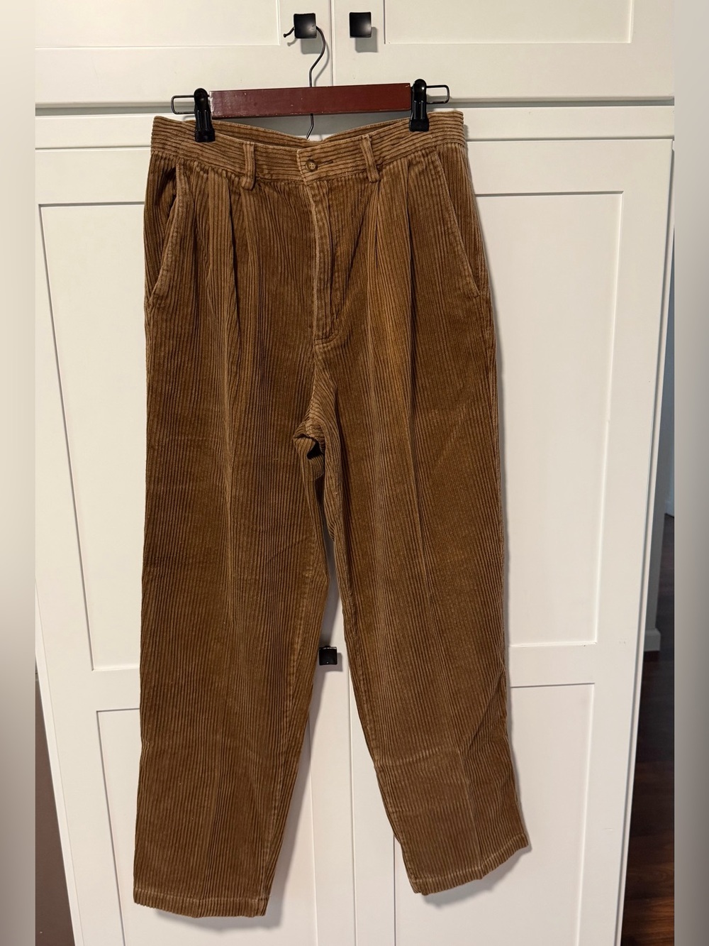 Vintage Northwest Territory Brown Corduroy Pleated Trousers Cotton